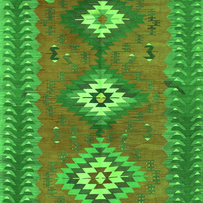 Oriental Green Traditional Rug, con856grn