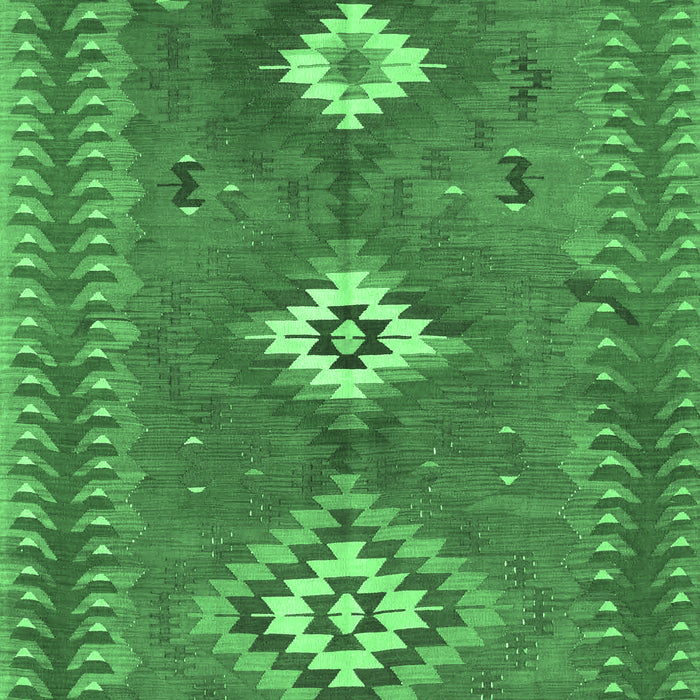 Oriental Emerald Green Traditional Rug, con856emgrn
