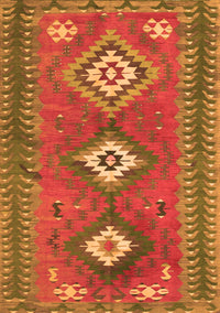 Oriental Orange Traditional Rug, con856org