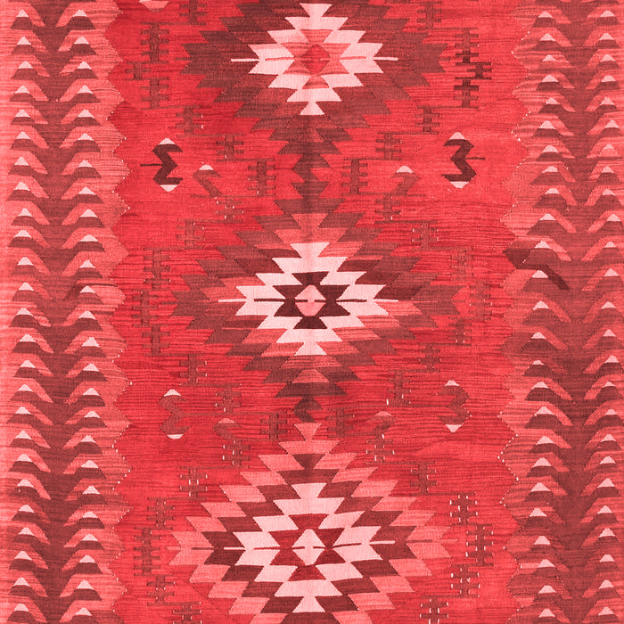 Machine Washable Oriental Red Traditional Rug, wshcon856red