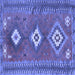 Square Oriental Blue Traditional Rug, con856blu