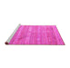 Sideview of Machine Washable Southwestern Pink Country Rug, wshcon857pnk