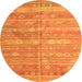 Machine Washable Southwestern Orange Country Area Rugs, wshcon857org