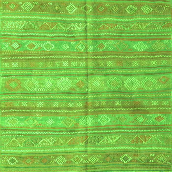 Southwestern Green Country Rug, con857grn