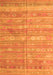 Serging Thickness of Machine Washable Southwestern Orange Country Area Rugs, wshcon857org