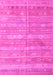 Machine Washable Southwestern Pink Country Rug, wshcon857pnk