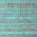 Square Southwestern Light Blue Country Rug, con857lblu