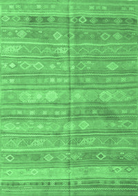 Southwestern Emerald Green Country Rug, con857emgrn