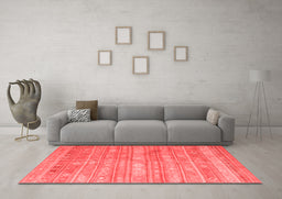 Country Red Washable Rugs