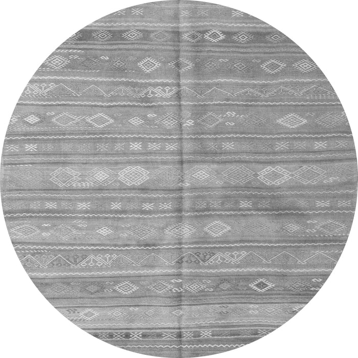 Square Southwestern Gray Country Rug, con857gry