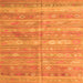 Serging Thickness of Southwestern Orange Country Rug, con857org