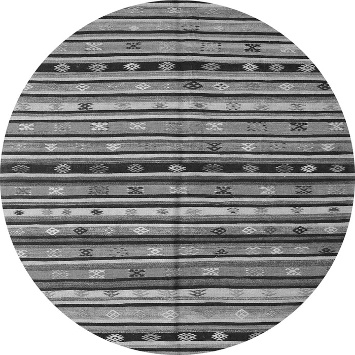 Square Southwestern Gray Country Rug, con858gry