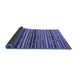 Sideview of Southwestern Blue Country Rug, con858blu