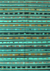 Southwestern Turquoise Country Rug, con858turq