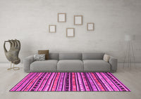 Machine Washable Southwestern Pink Country Rug, wshcon858pnk