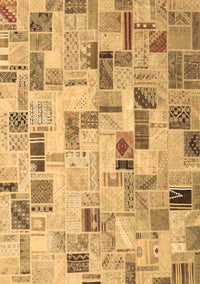 Patchwork Brown Transitional Rug, con859brn