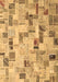 Patchwork Brown Transitional Rug, con859brn