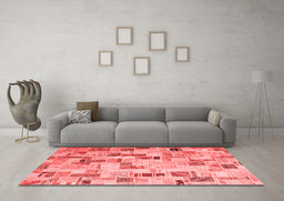 Transitional Red Washable Rugs