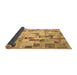 Sideview of Patchwork Brown Transitional Rug, con859brn