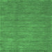 Square Abstract Emerald Green Contemporary Rug, con85emgrn