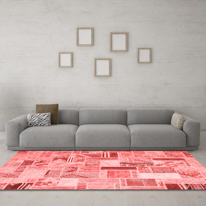 Transitional Red Washable Rugs