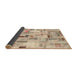 Thickness of Contemporary Brown Patchwork Rug, con861