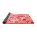 Patchwork Red Transitional Area Rugs