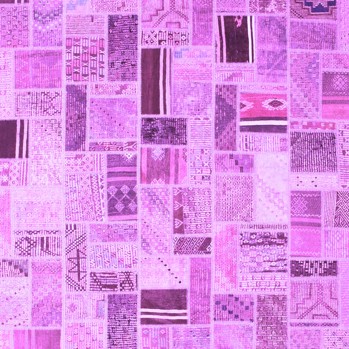 Patchwork Purple Transitional Rug, con861pur
