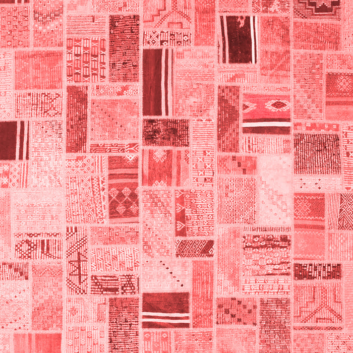 Patchwork Red Transitional Area Rugs