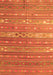 Serging Thickness of Machine Washable Oriental Orange Traditional Area Rugs, wshcon862org