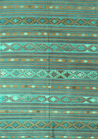 Oriental Turquoise Traditional Rug, con862turq