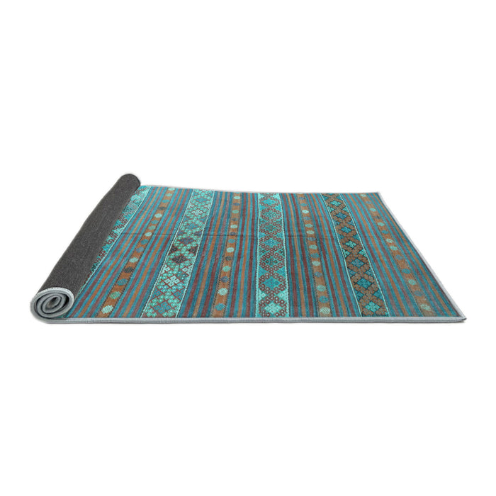 Sideview of Oriental Light Blue Traditional Rug, con862lblu