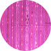 Round Oriental Pink Traditional Rug, con862pnk