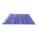 Sideview of Machine Washable Oriental Blue Traditional Rug, wshcon862blu