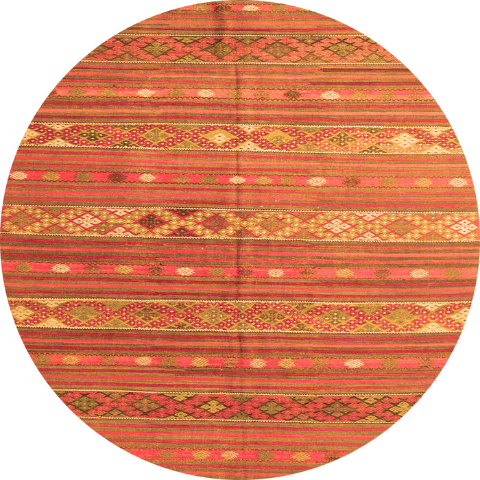 Machine Washable Oriental Orange Traditional Area Rugs, wshcon862org