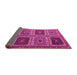 Sideview of Abstract Pink Contemporary Rug, con863pnk