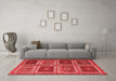 Contemporary Red Washable Rugs