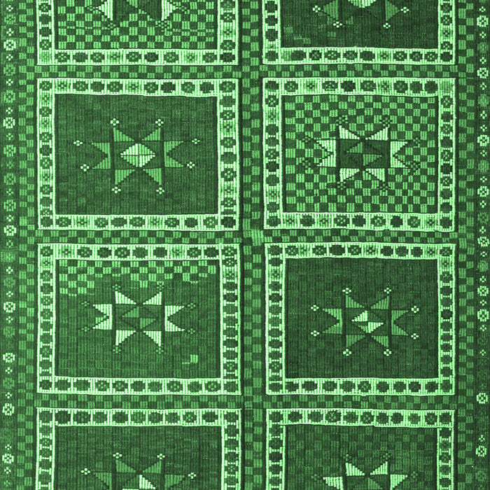 Abstract Emerald Green Contemporary Rug, con863emgrn