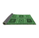 Sideview of Abstract Emerald Green Contemporary Rug, con863emgrn