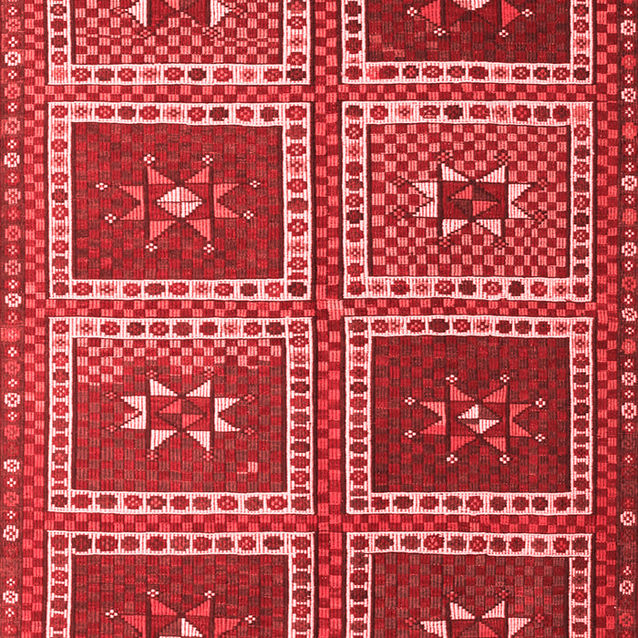 Abstract Red Contemporary Area Rugs