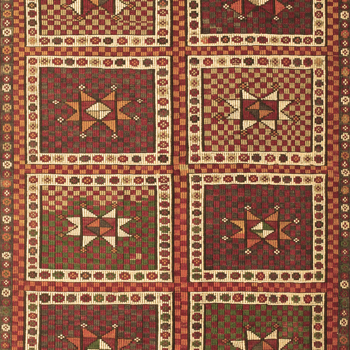 Abstract Brown Contemporary Rug, con863brn