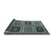 Sideview of Abstract Light Blue Contemporary Rug, con863lblu