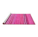 Sideview of Machine Washable Oriental Pink Traditional Rug, wshcon864pnk