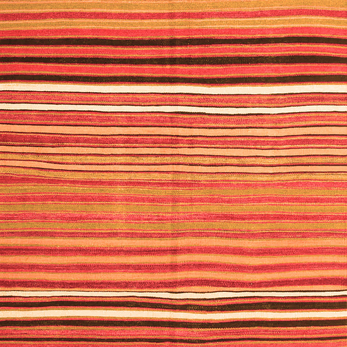 Serging Thickness of Machine Washable Oriental Orange Traditional Area Rugs, wshcon864org