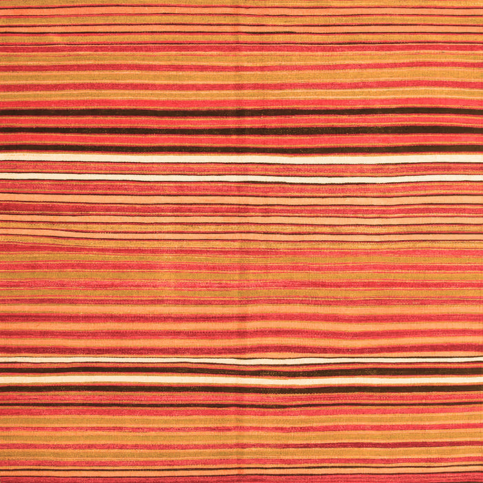 Serging Thickness of Oriental Orange Traditional Rug, con864org