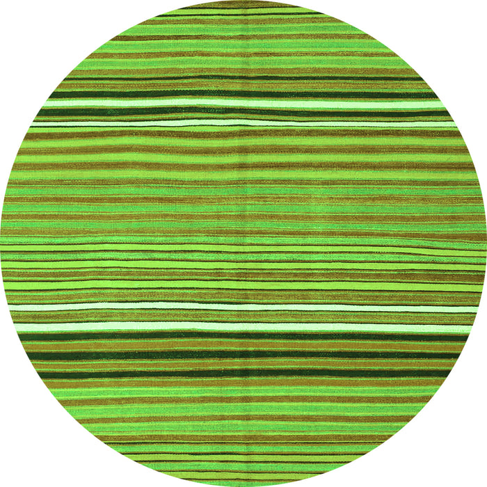 Square Oriental Green Traditional Rug, con864grn