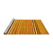 Sideview of Machine Washable Oriental Yellow Traditional Rug, wshcon864yw