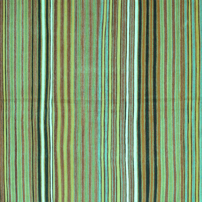 Square Oriental Turquoise Traditional Rug, con864turq