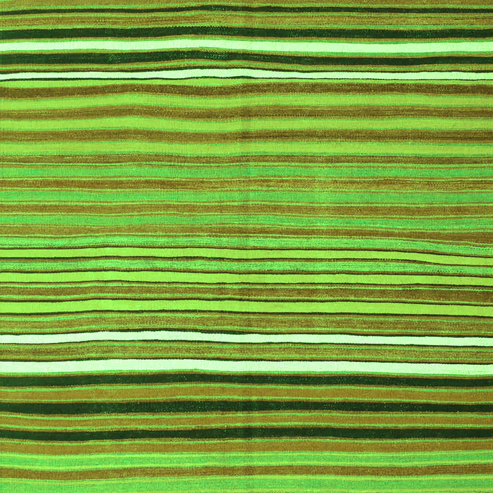 Serging Thickness of Machine Washable Oriental Green Traditional Area Rugs, wshcon864grn