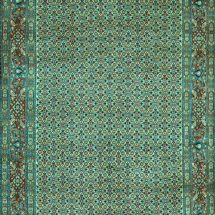 Abstract Turquoise Contemporary Rug, con865turq